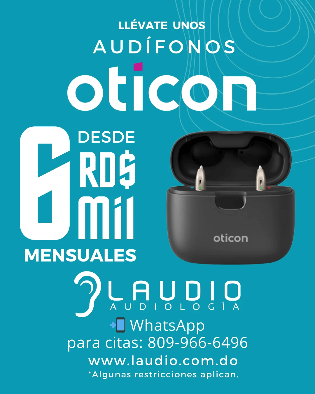 Contenido editorial para Oticon Real en redes sociales: piezas de producto de audífonos